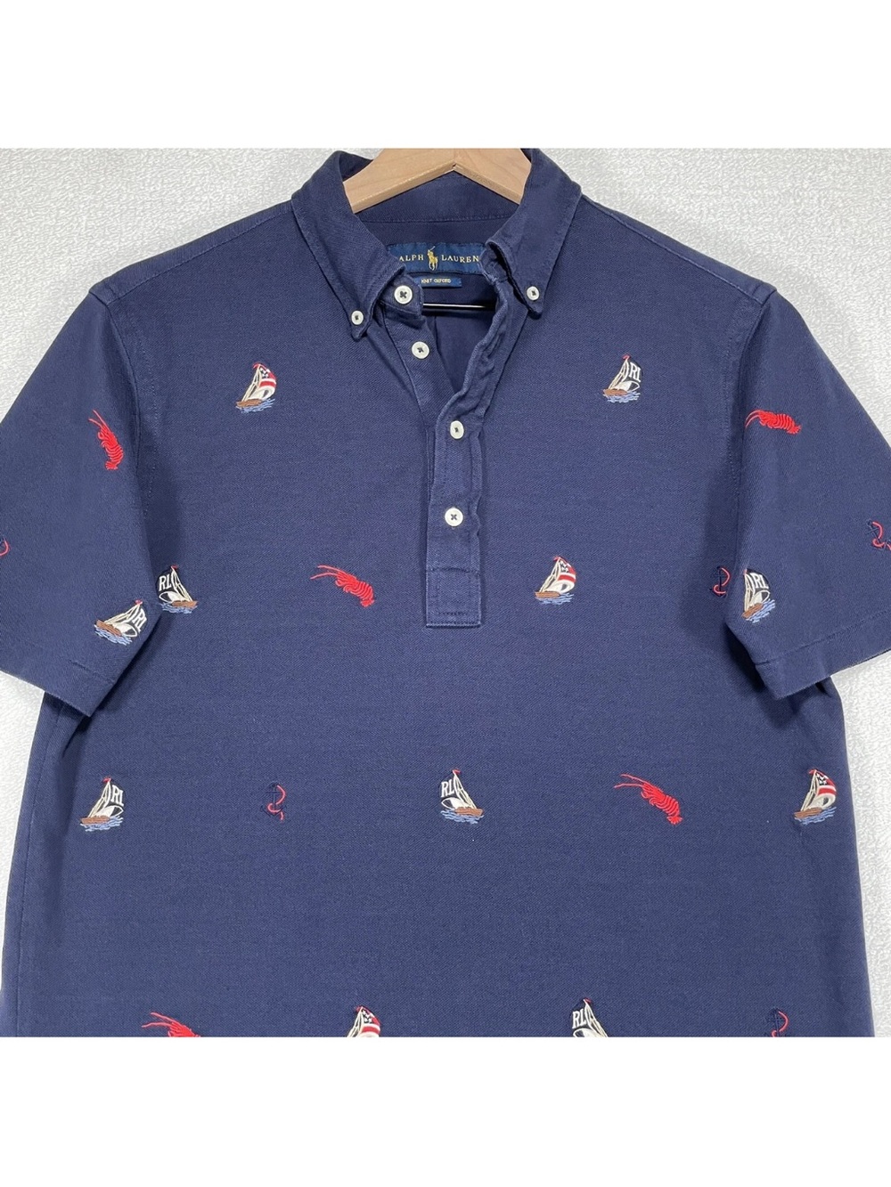 Polo by Ralph Lauren Embroidered Knit Oxford Shirt - Picture 13 of 16